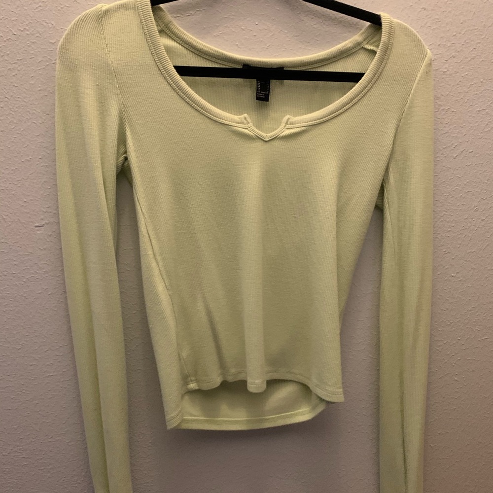 Long sleeve neon green